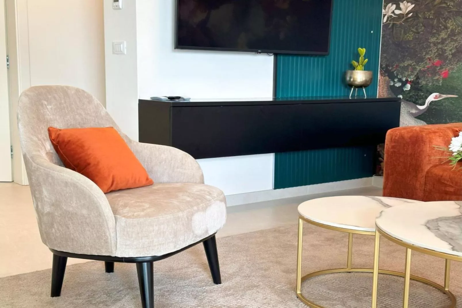 Leonarda Waterfront Residences-One-Bedroom Apartment With Terrace (The Adriatic One) -S1-Woonkamer