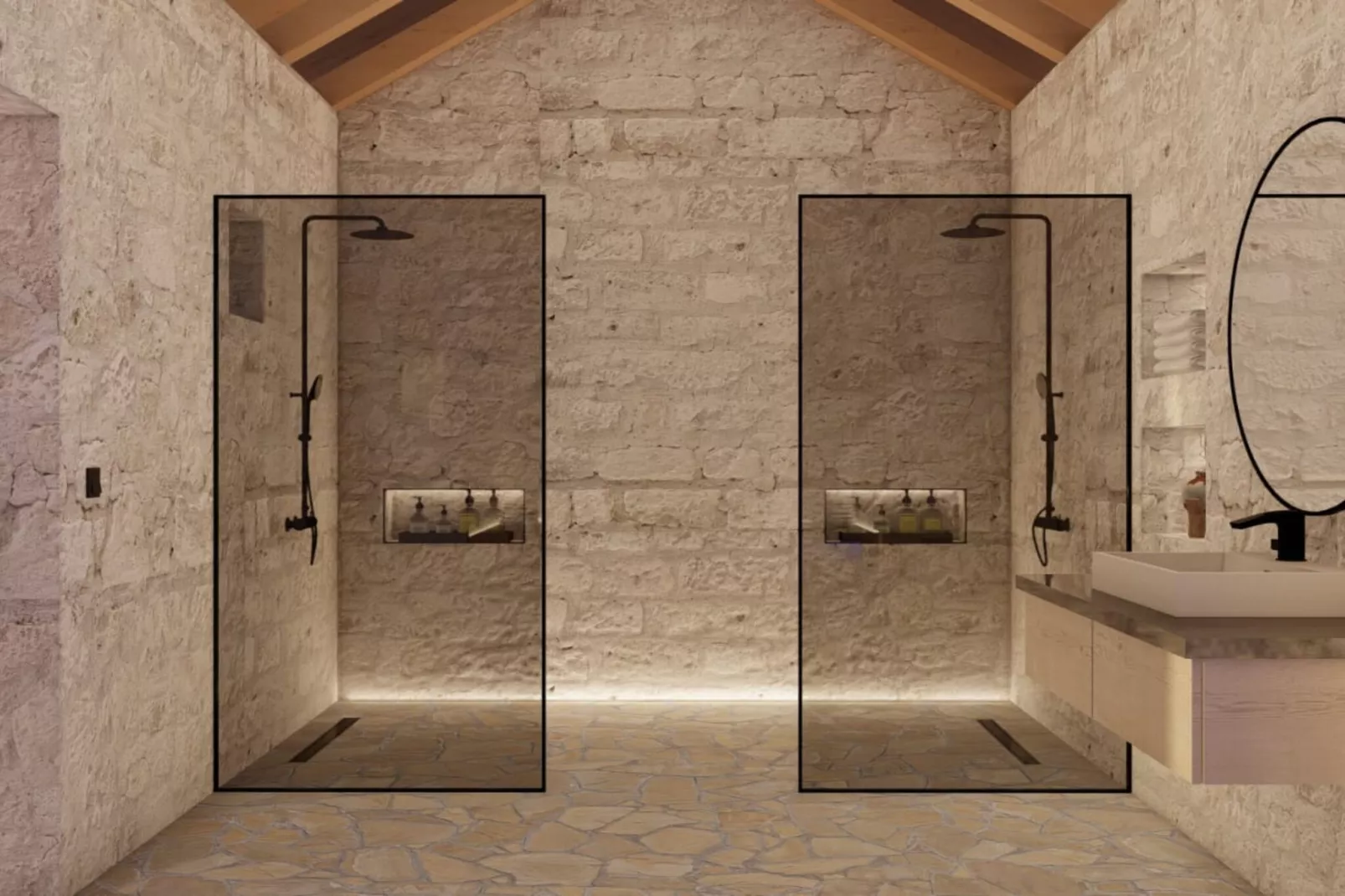 Villa Marina - Five Bedroom Villa With Pool-Badkamer