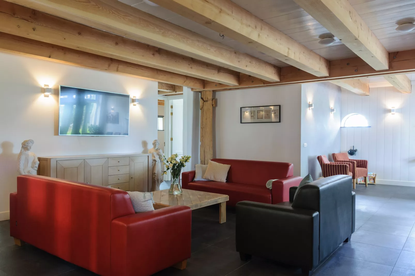 Groepsaccomodatie - Balkenhoeve-Woonkamer