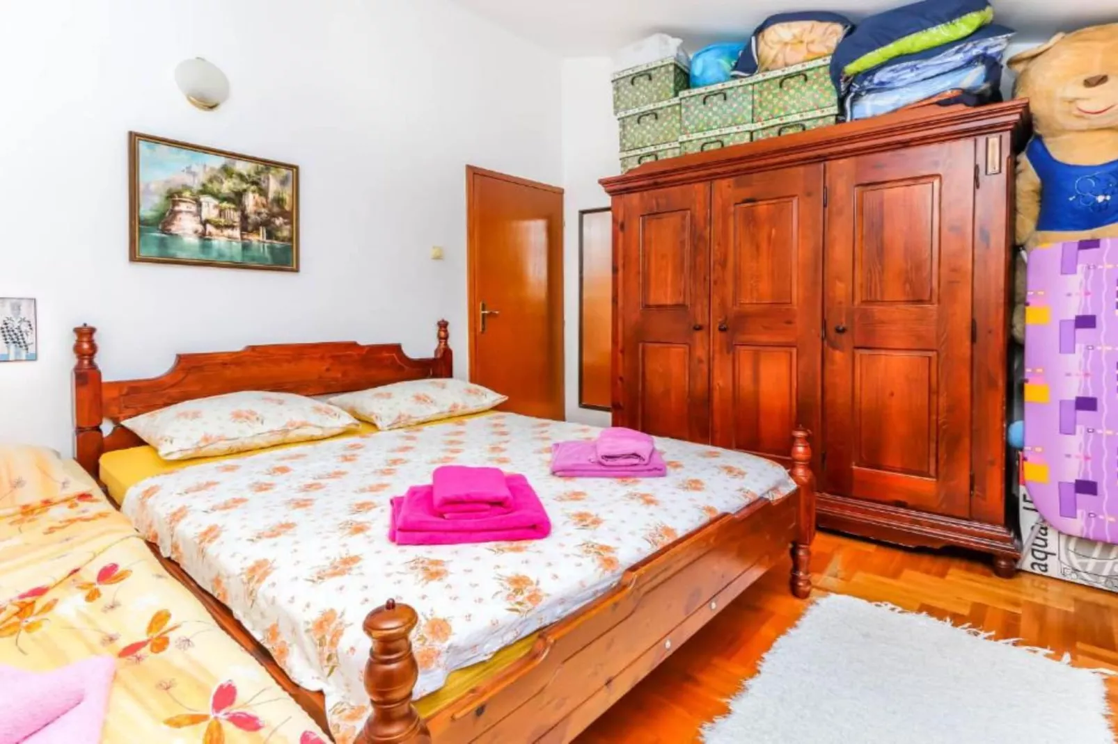 Relaxing Apartment on Budva Coastline - One Bedroom Apartment-Slaapkamer