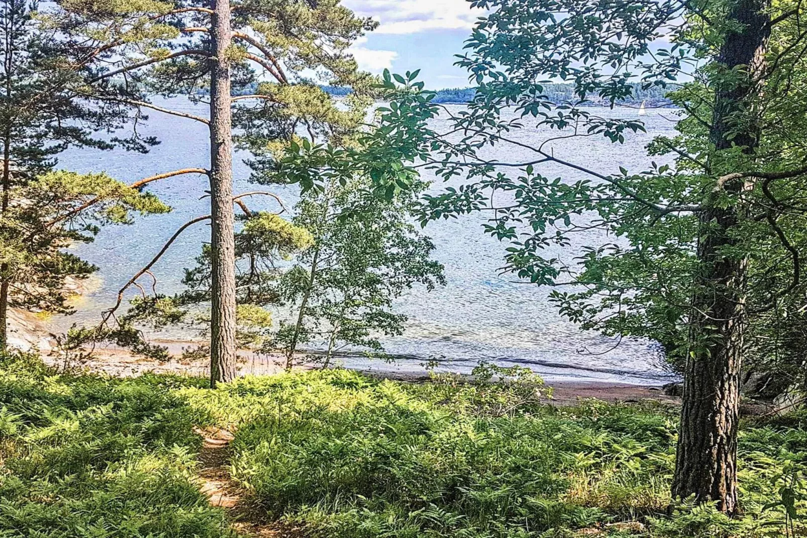 Rustig eilandhuis vlakbij de zee-Buitenlucht