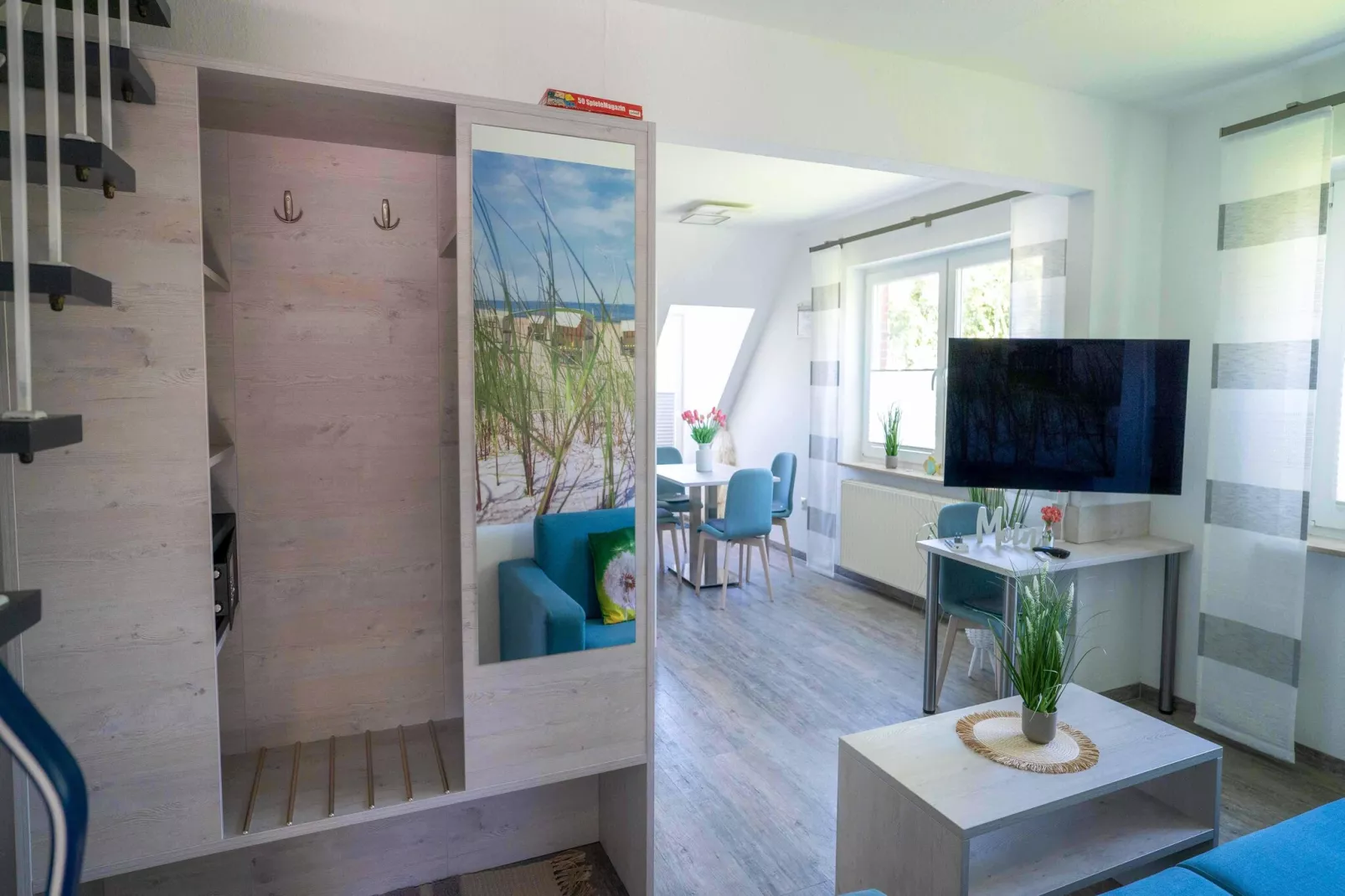 Haus Strandkorb 4-Woonkamer