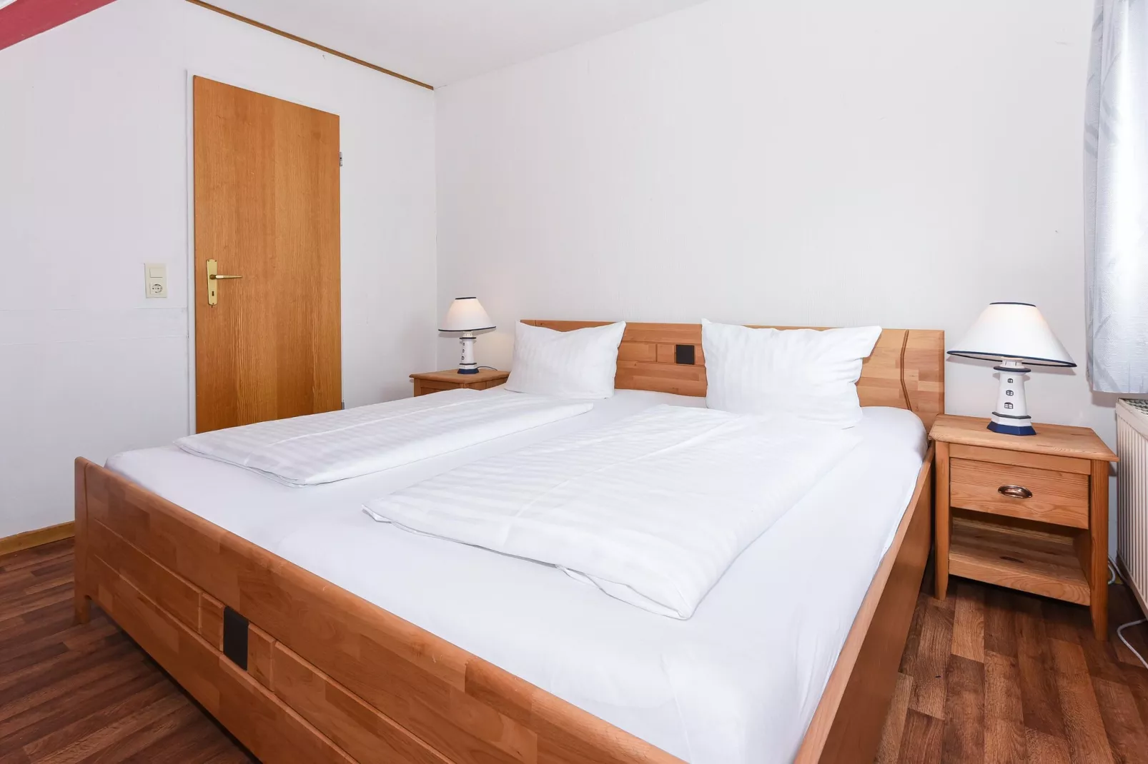 Deichblick Haus Hafeneck-Slaapkamer