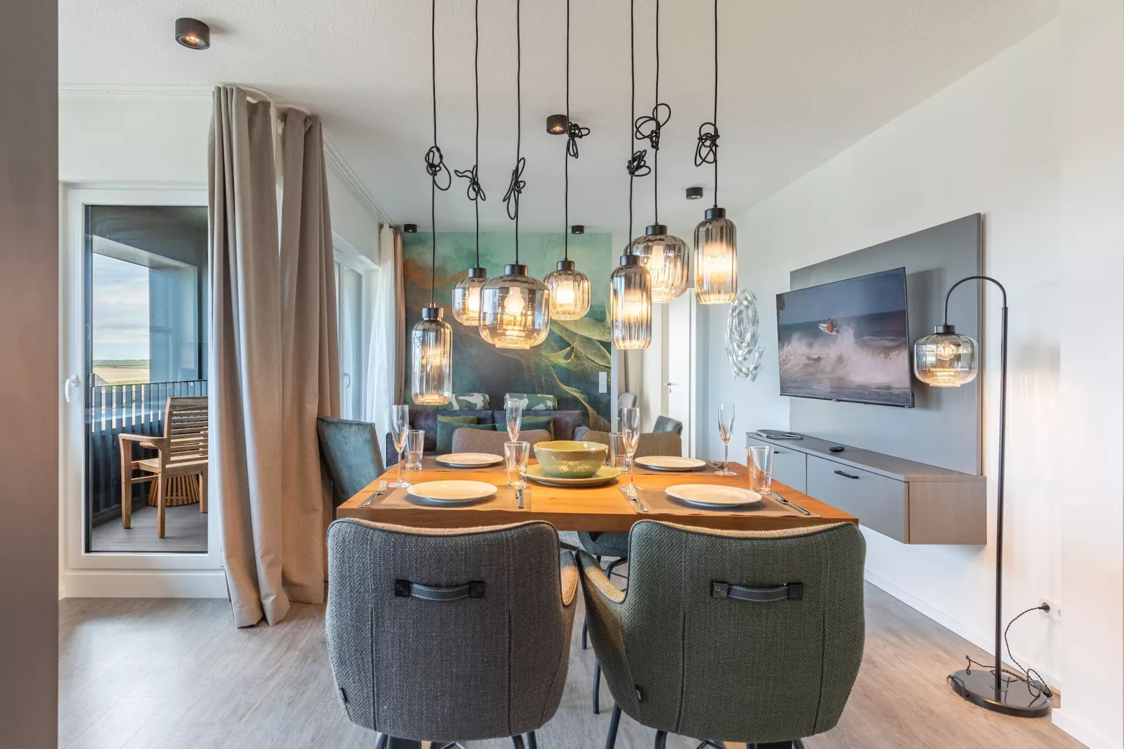 Wattblick de Luxe auf Nordstrand-Eetkamer