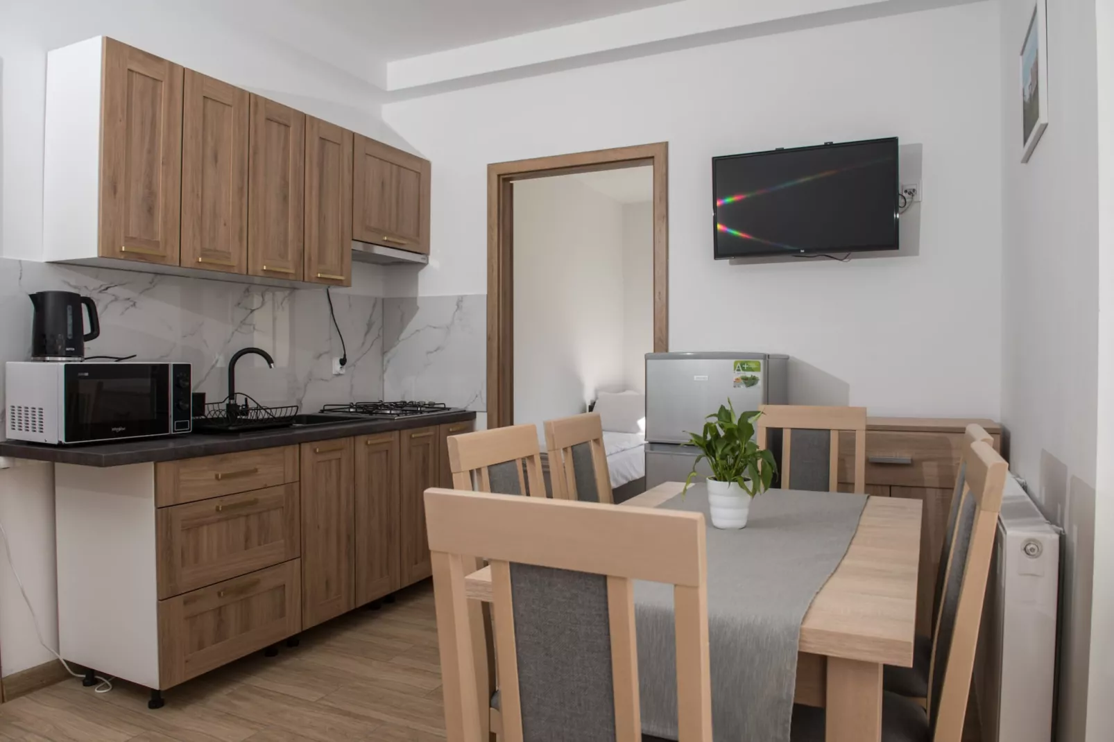 Apartament 7-osobowy parter Jarosławiec-Keuken