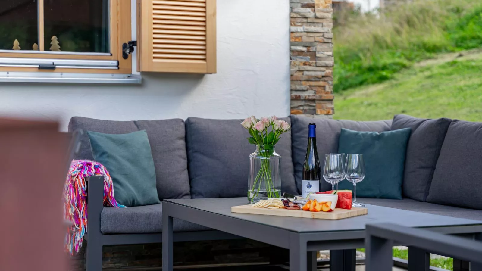 Riesner Alpenlodge-Terrasbalkon