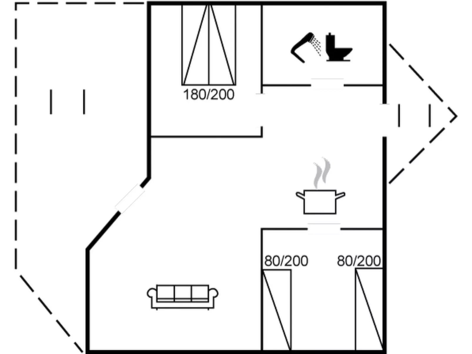 "Tinemarie" - 200m from the sea-Binnen