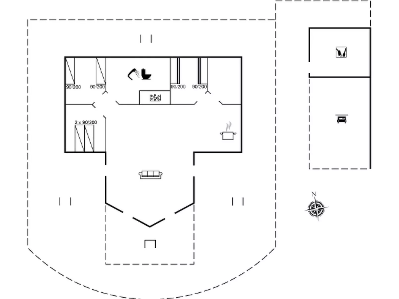 "Eljas" - 200m to the fjord-Binnen