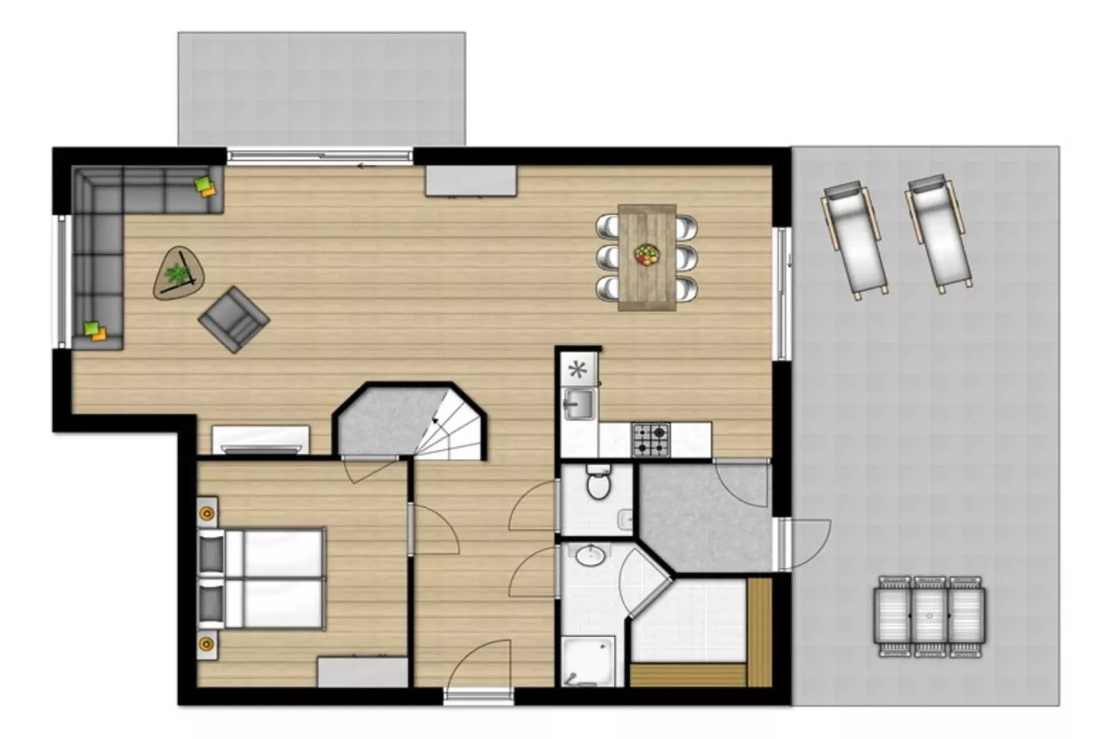 Vakantiepark Zeeland Village 5-Plattegrond