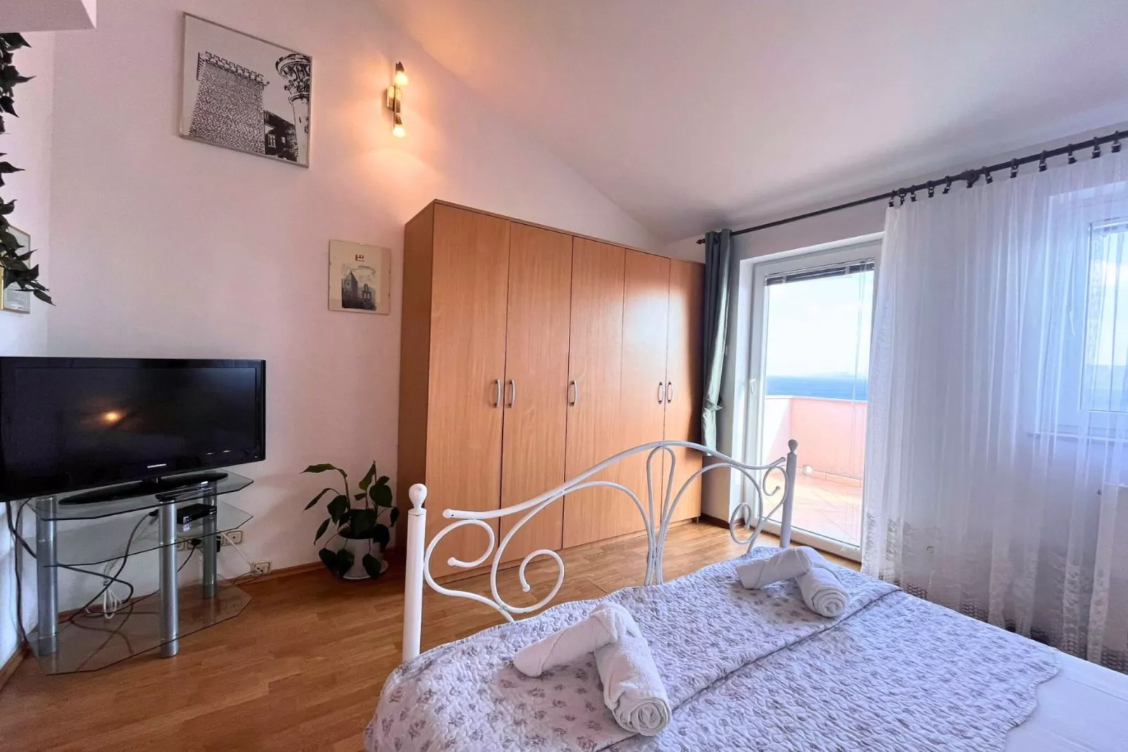 Apartments Butković - One Bedroom Apartments (A5)-Slaapkamer