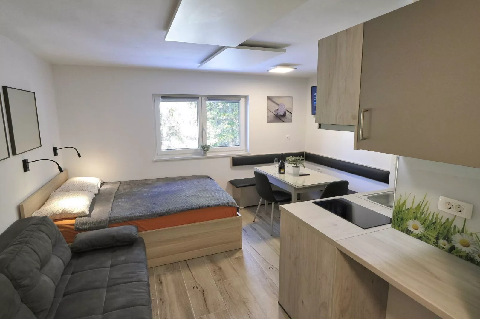 Cozy and Chic Apartment in Kranjska Gora - Studio Apartment-Slaapkamer