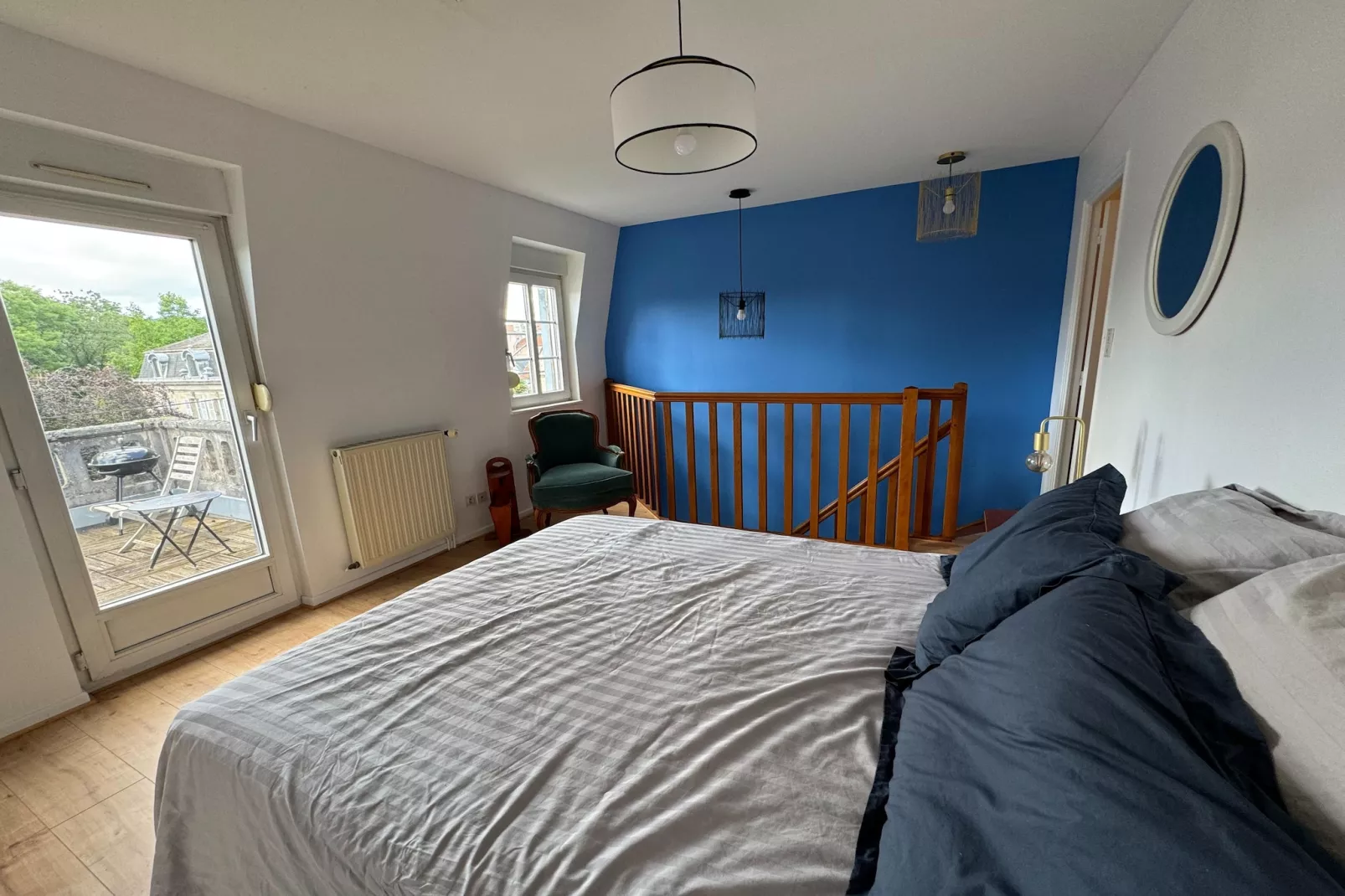 Appartement avec rooftop terrace-Slaapkamer