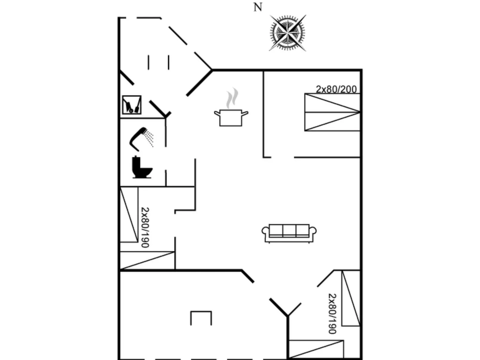 "Eeva" - 900m from the sea-Binnen