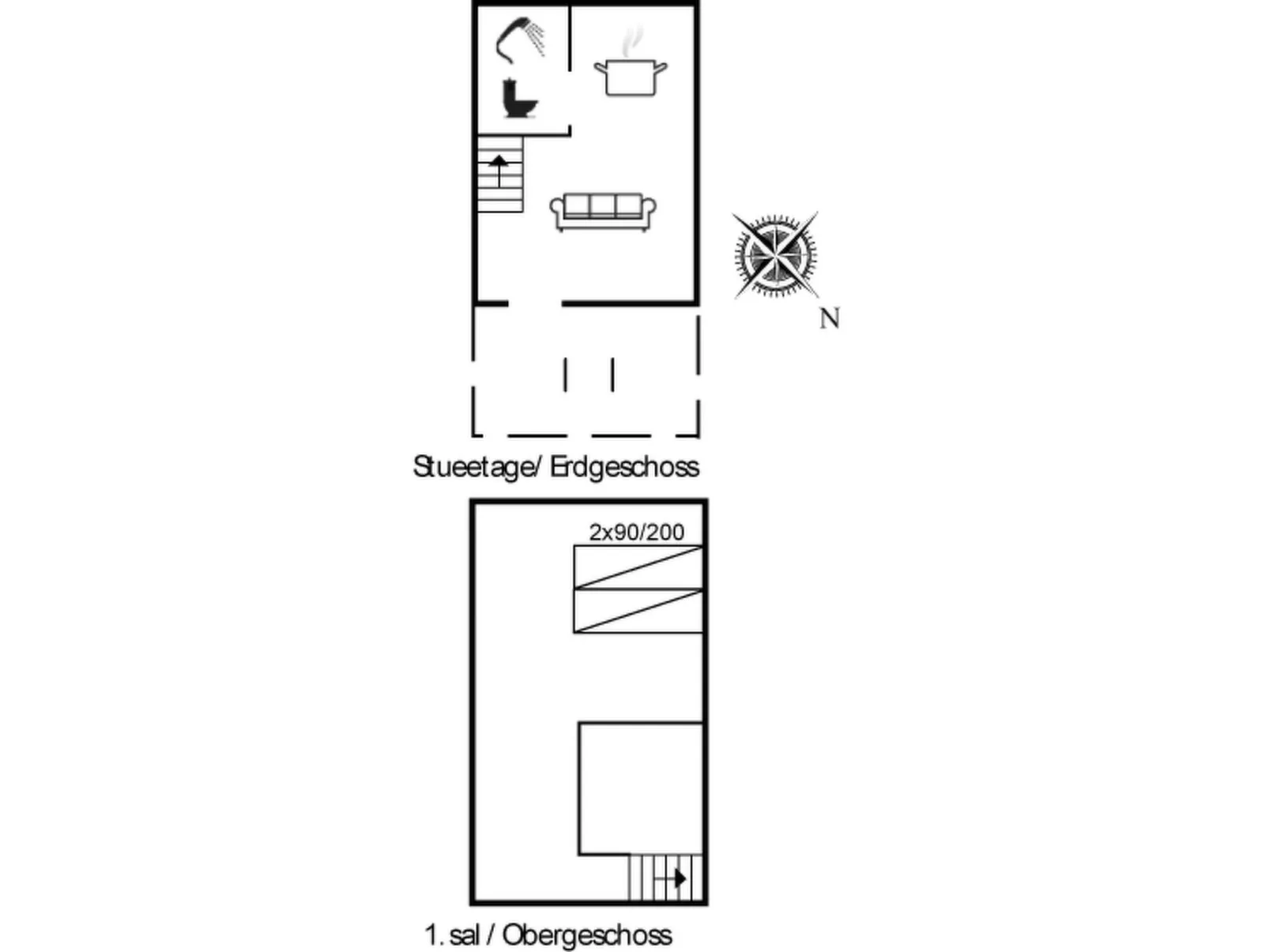 "Elle" - 50m from the sea-Binnen