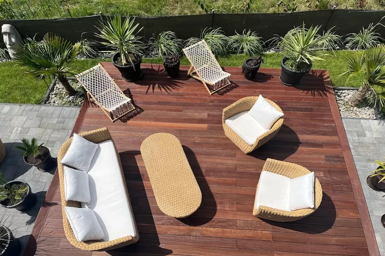 Domki wakacyjne dla 8 osób w Mielenku-Terrasbalkon