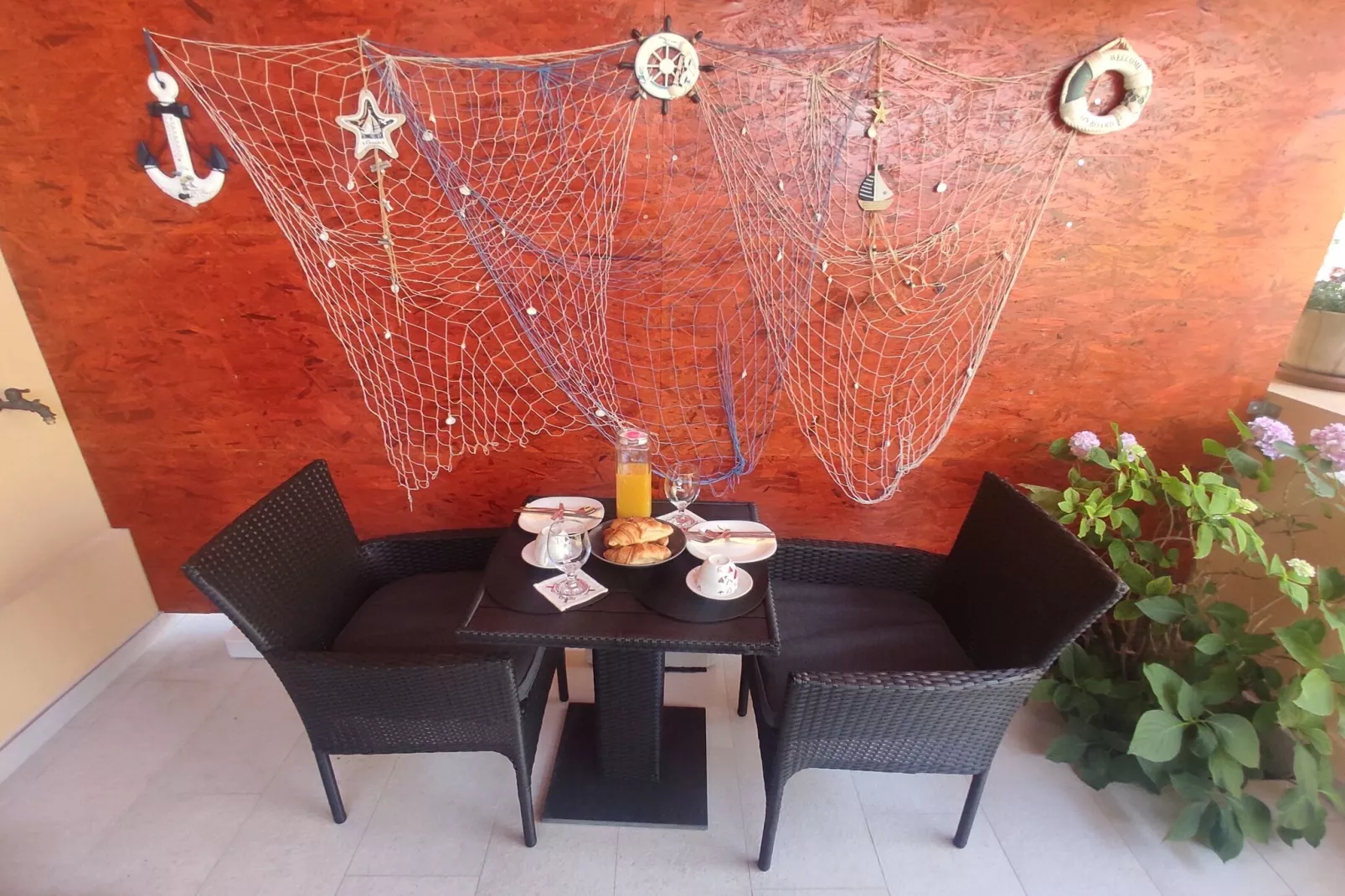 Room Porat 2 with Private Terrace - Double Bedroom with Private Terrace-Eetkamer