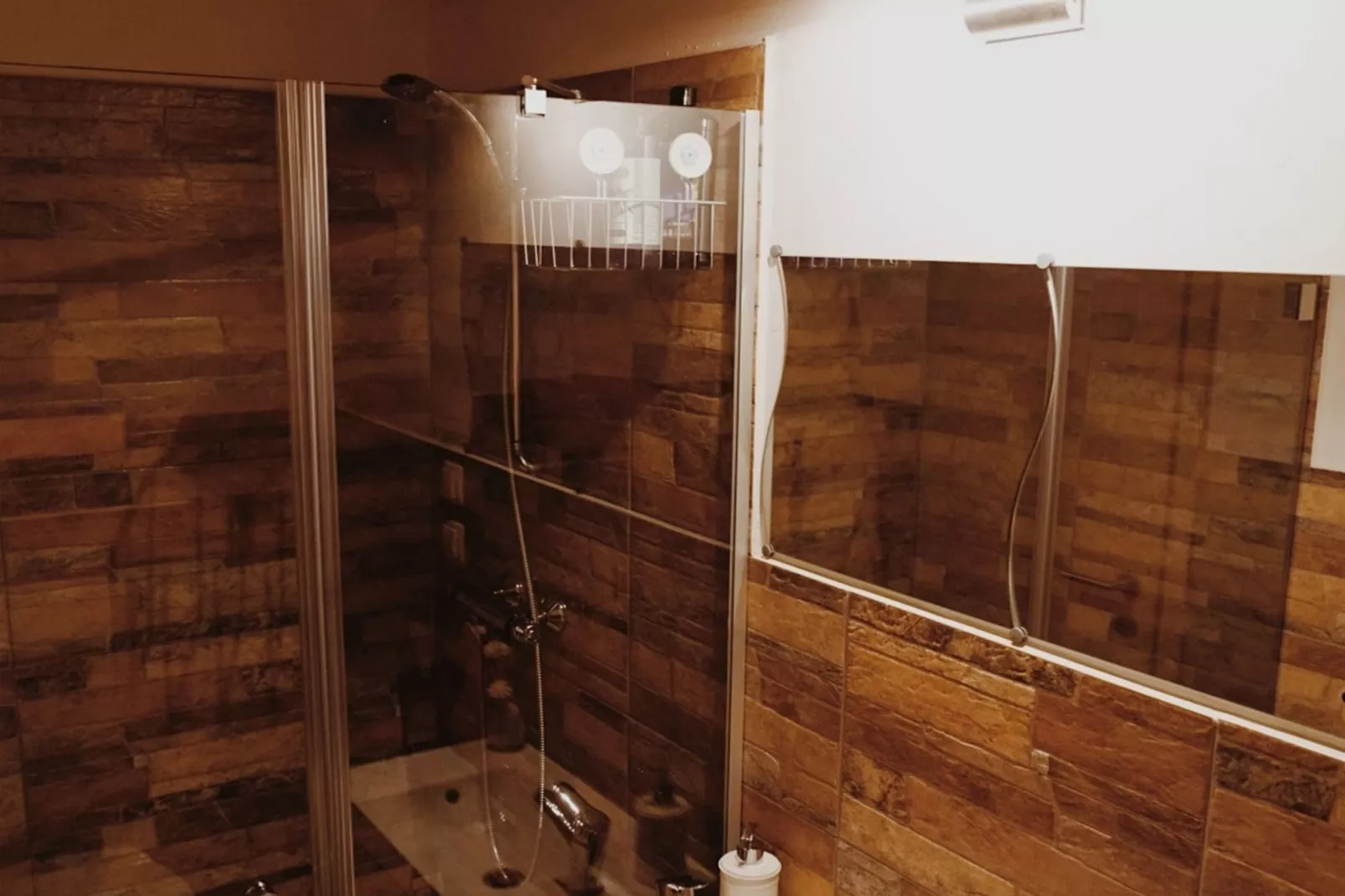 Rustic Refuge Glamping with Hot-Tub and Sauna - Double room with Terrace-Badkamer