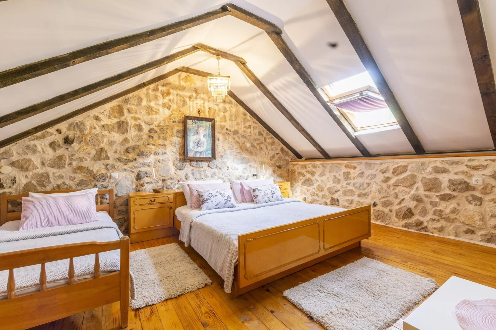 Rustical Resort Kokorići with Shared Outdoor Swimming Pool - One Bedroom Apartment with Terrace