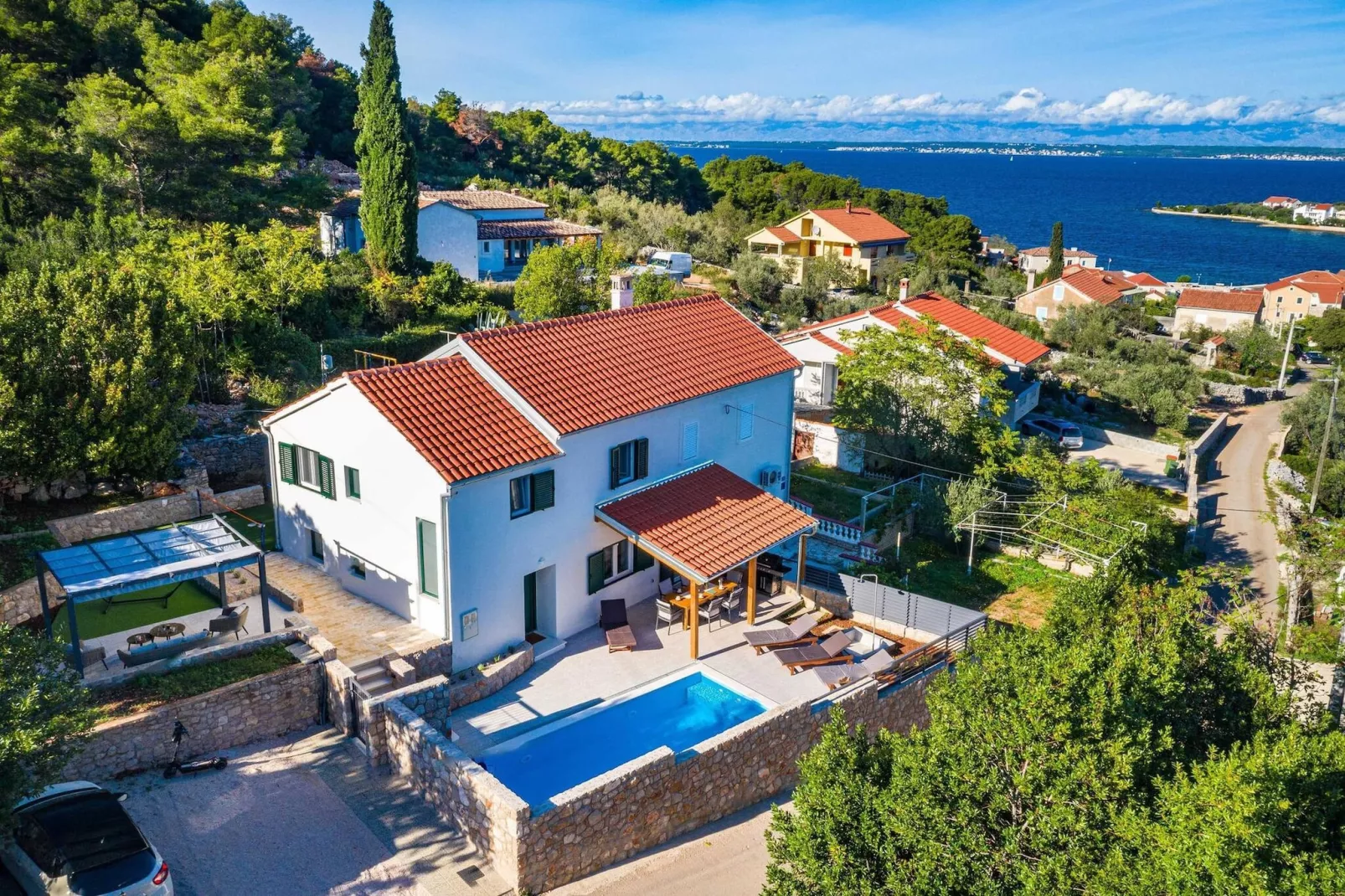 Sea view Villa Nana-Buitenkant zomer