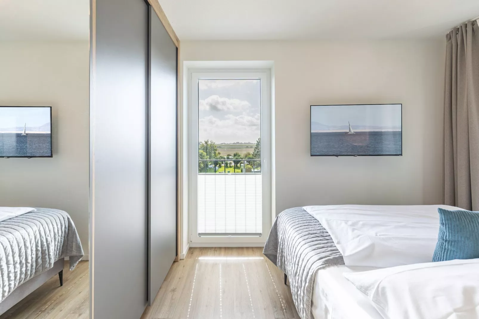 Hallighafen de Luxe auf Nordstrand-Slaapkamer