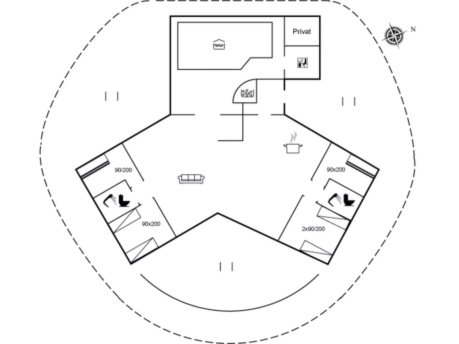 "Palli" - 600m from the sea-Binnen