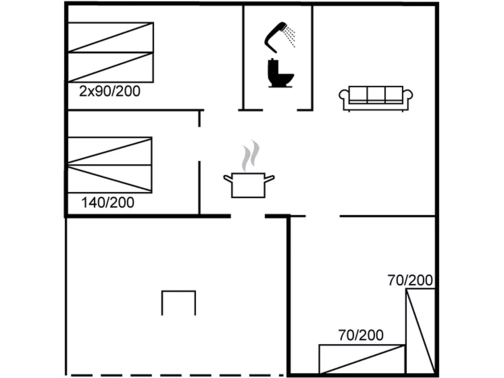 "Faustina" - 29km from the sea-Binnen