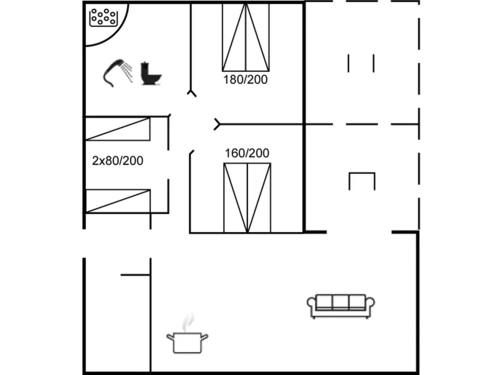 "Fenja" - 500m to the fjord-Binnen