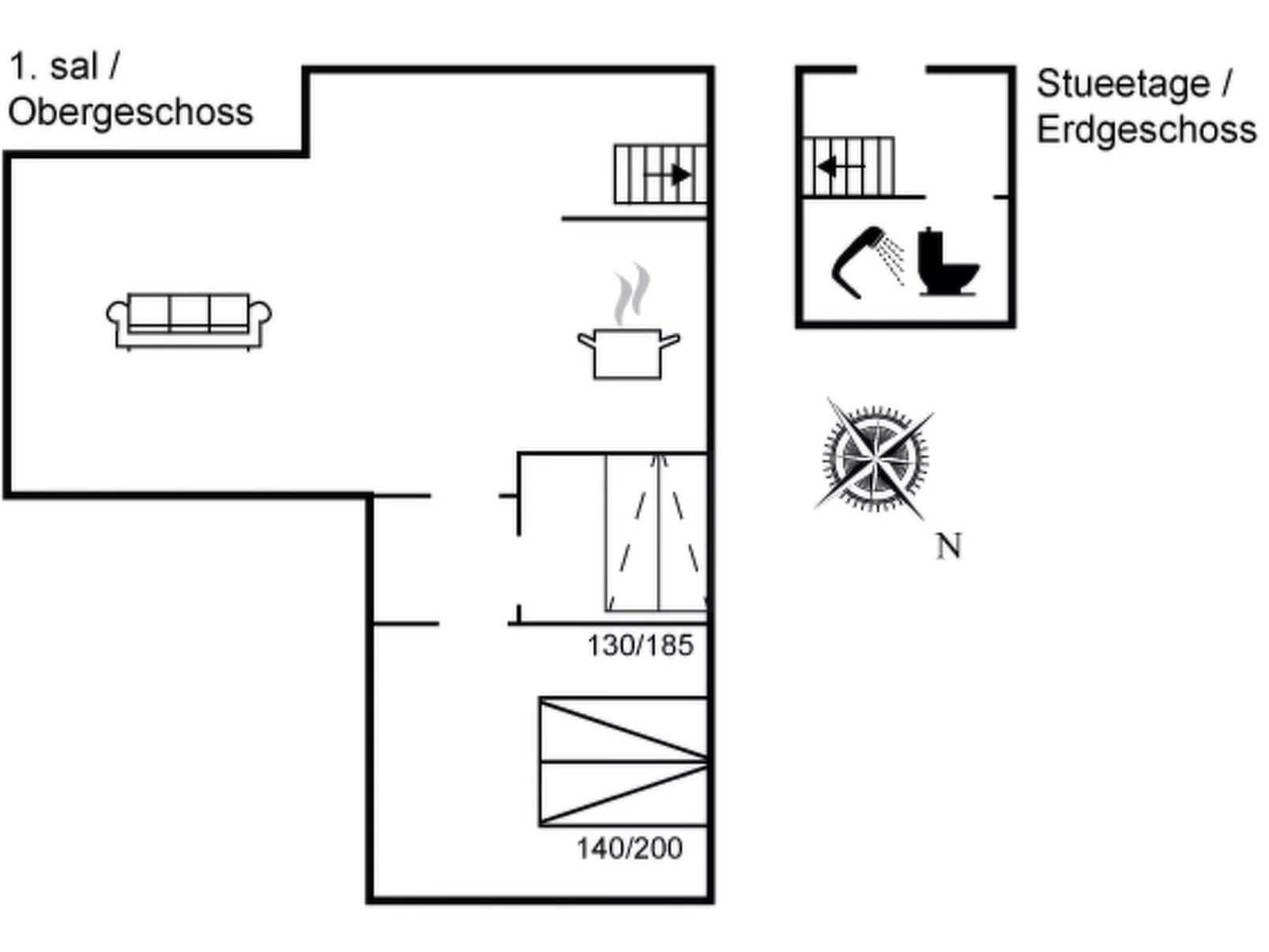 "Rosabel" - 1km from the sea-Binnen