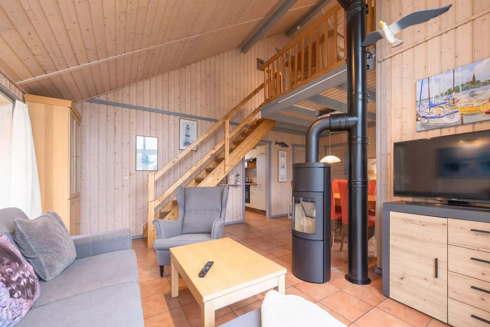 Ferienhaus Seeschwalbe-Classic 90 qm 96-Woonkamer