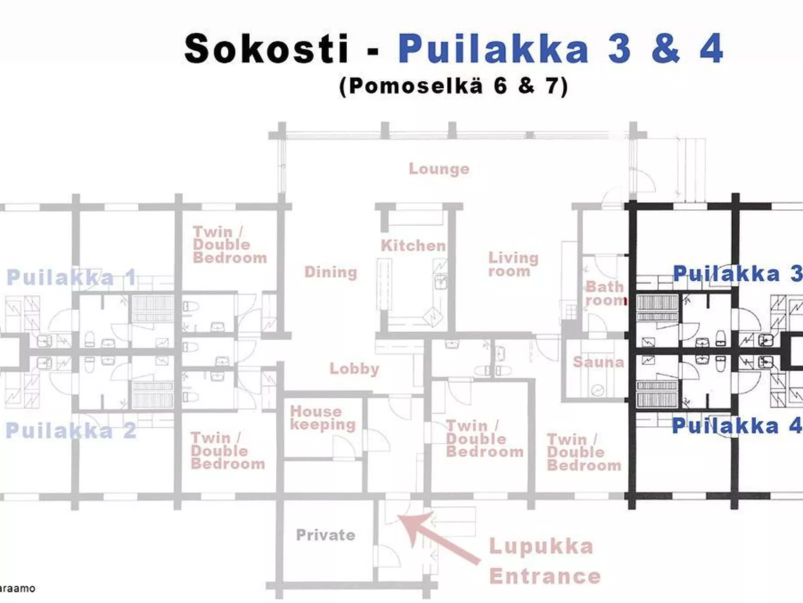 Sokosti - puilakka 3-Binnen