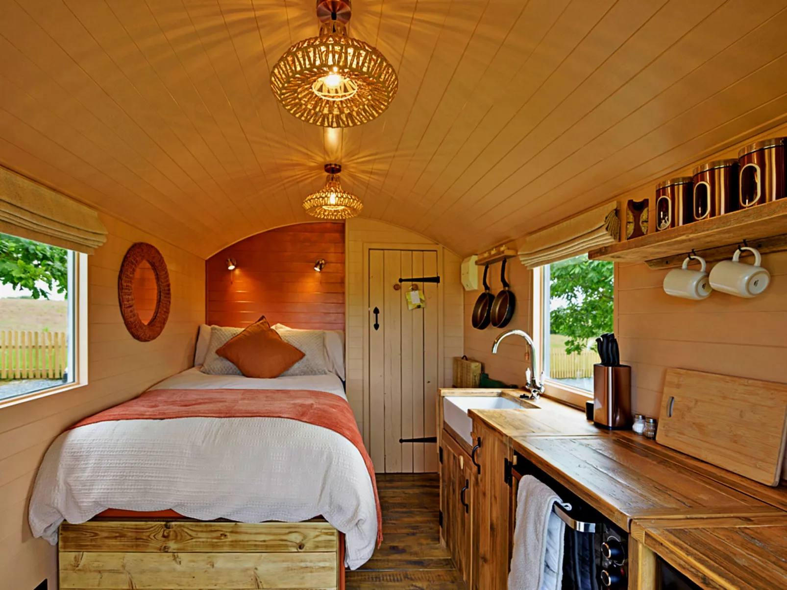 'Marared' Gypsy Hut-Binnen