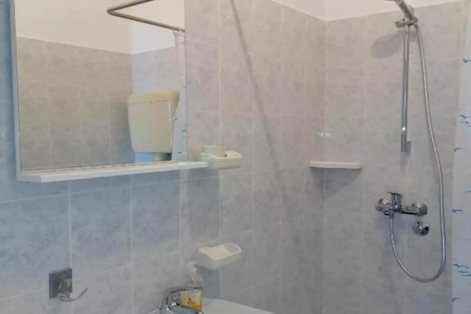 Spacious and Cozy Seafront Apartments - Two Bedroom Apartment  with Terrace and Sea View-Badkamer