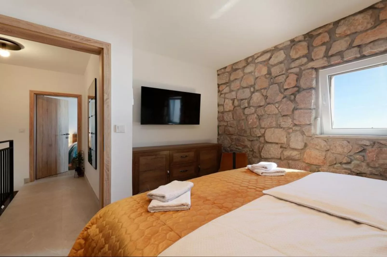 Ana’s Stone House Jurčić Kalić with the Pool-Slaapkamer