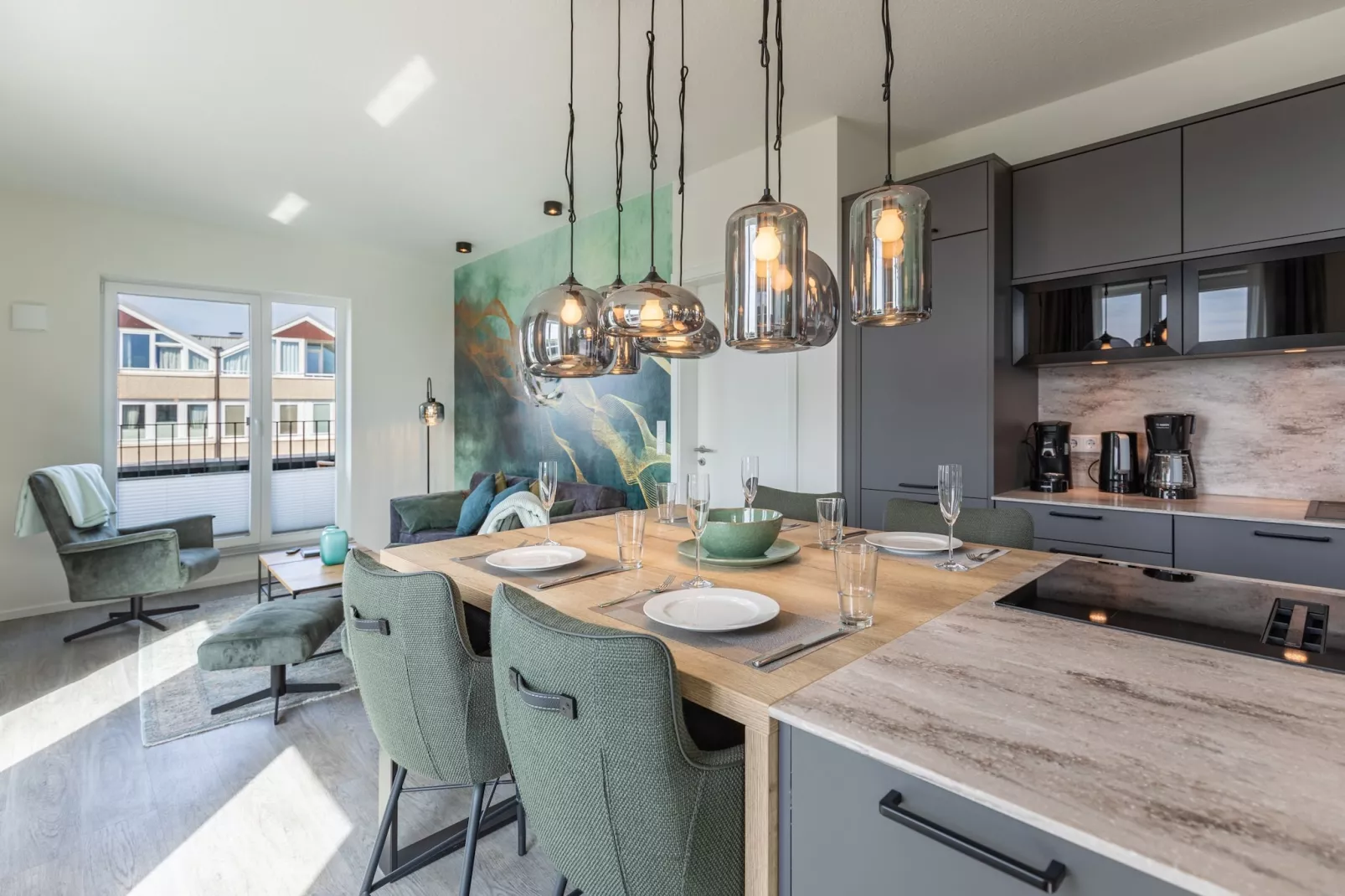 Penthouse de Luxe auf Nordstrand-Eetkamer