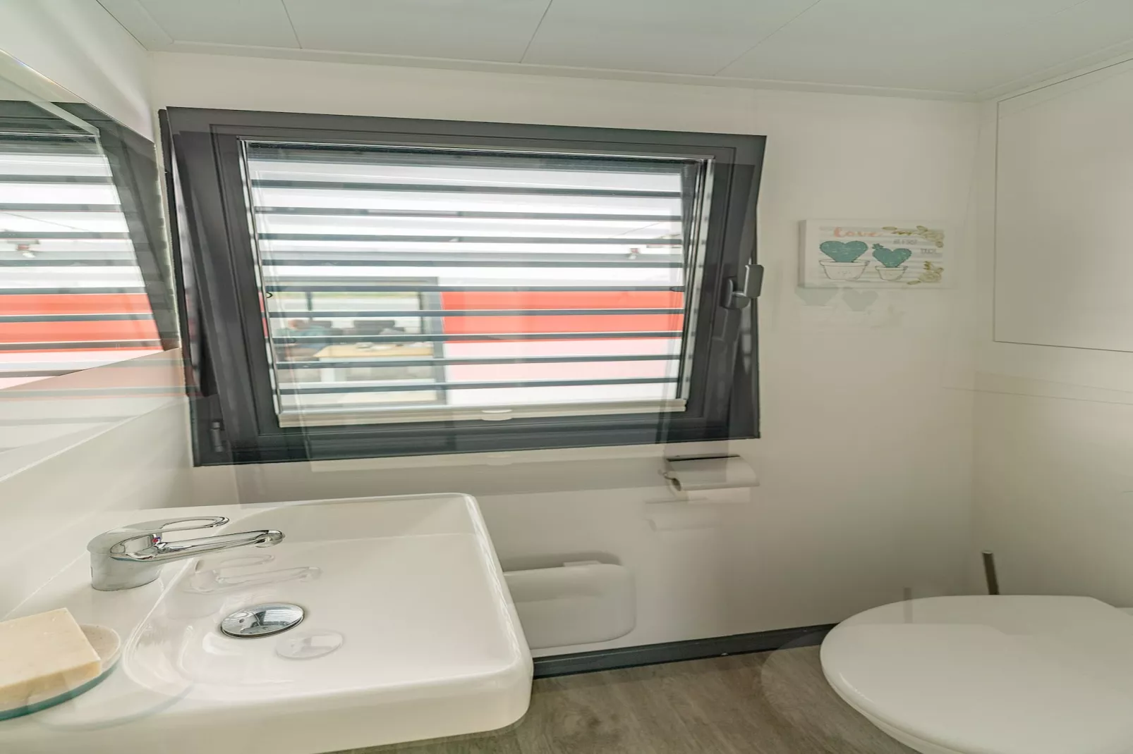 Hausboot in Zehdenick-Badkamer