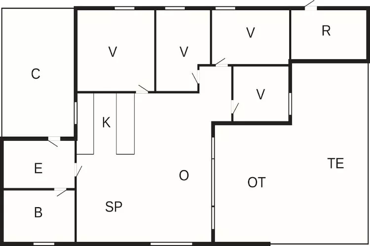 Huisdiervriendelijk verblijf vlakbij het strand-Plattegrond