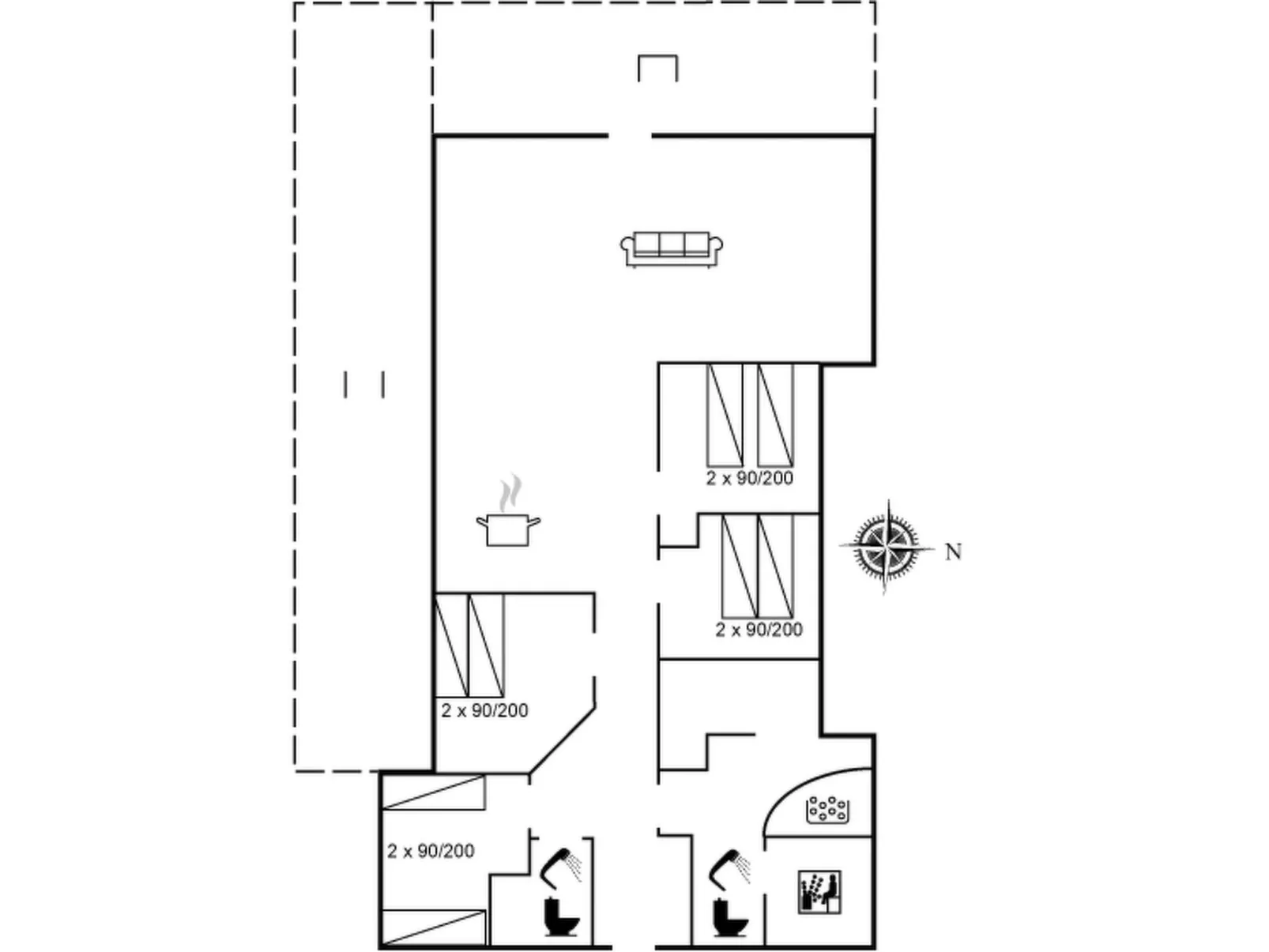 "Heraldina" - 800m from the sea-Binnen