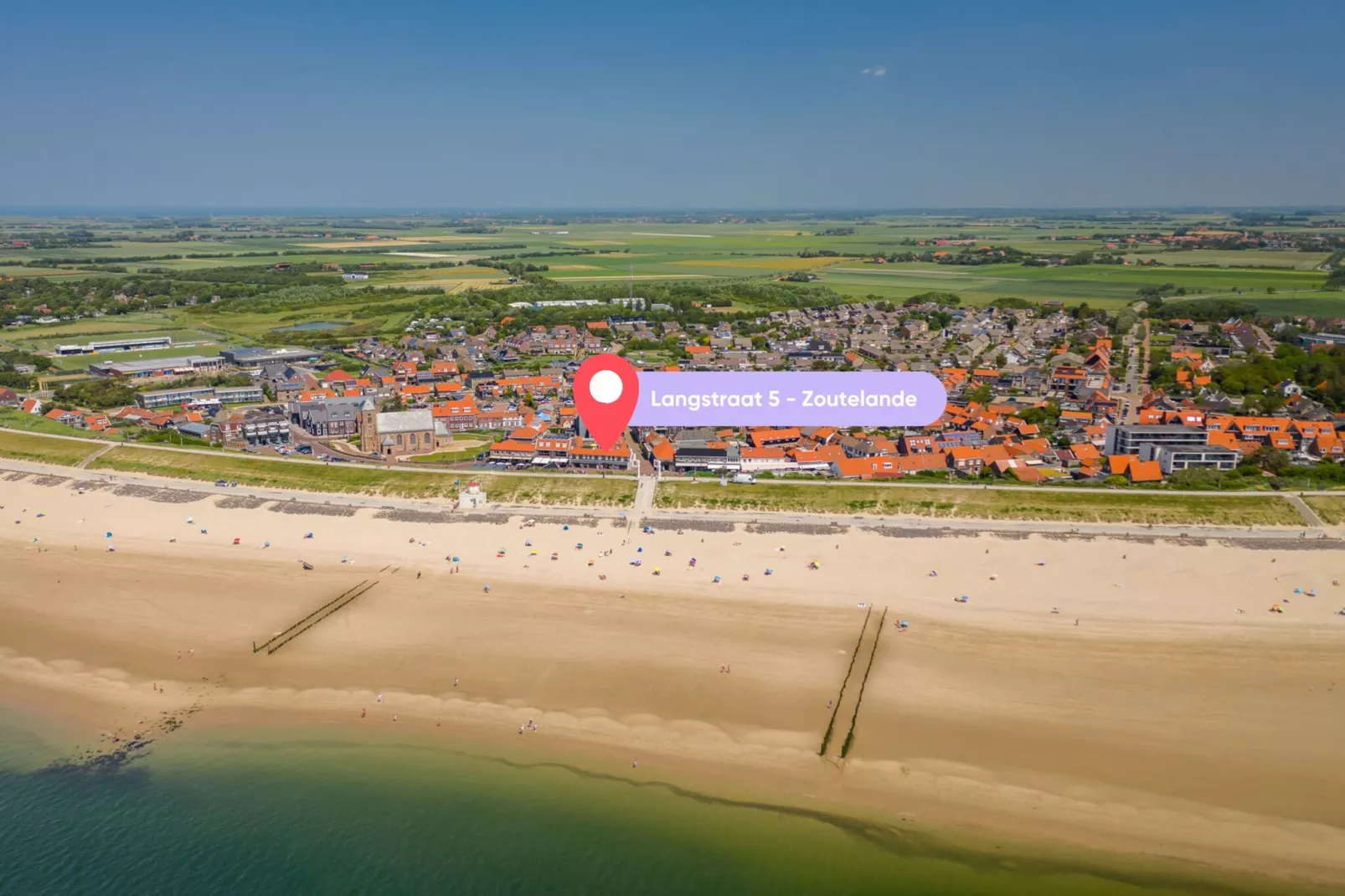 Overnachten in Zoutelande  Comfortabel Appartement Langstraat 5A-Buitenkant zomer