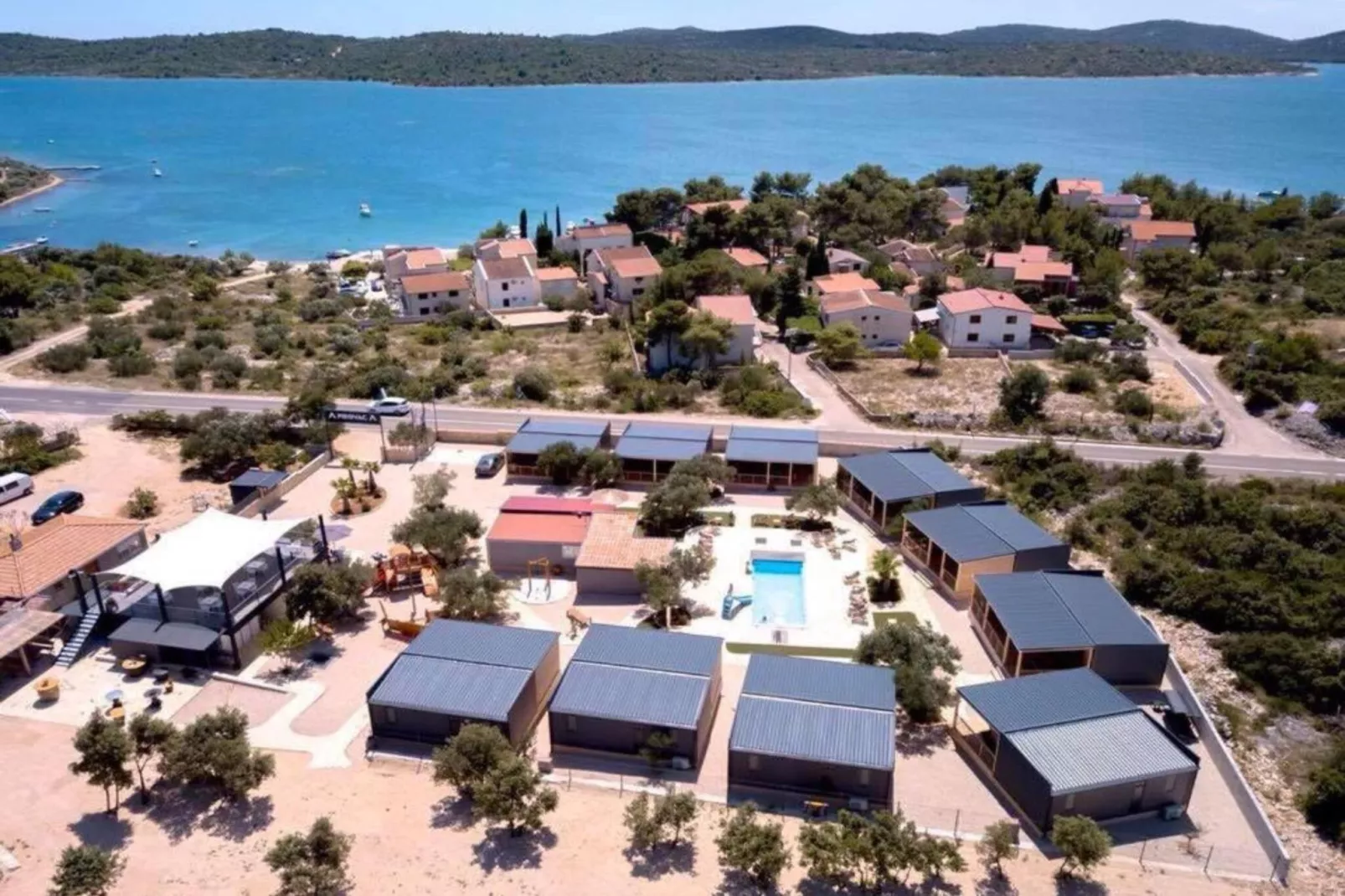 SAK Mobile Homes - Standard Two Bedroom Mobile Home with Terrace and Sea View (Br3)-Buitenlucht