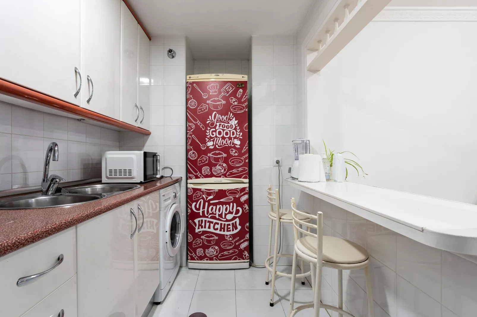 CT 350 - Faro's Marbella Beachapartment for 2 - perfect beachconection-Keuken