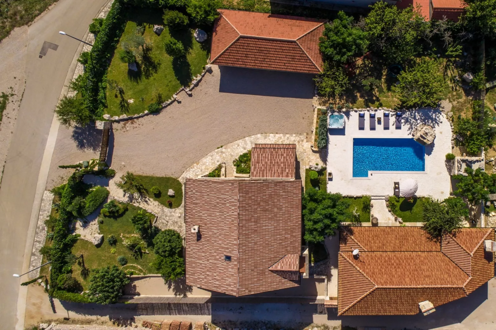 Villa Olea with private heated pool-Buitenkant zomer