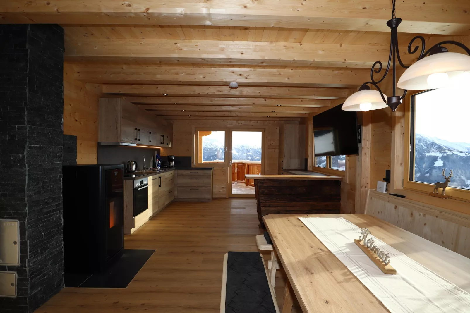 Ferienhütte Almwiese-Eetkamer