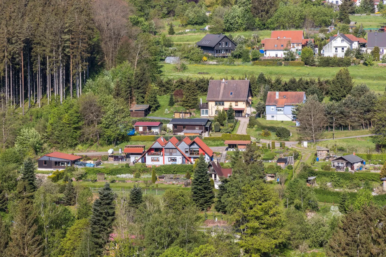 Ferienhaus im Thüringer Wald-Gebieden zomer 1km