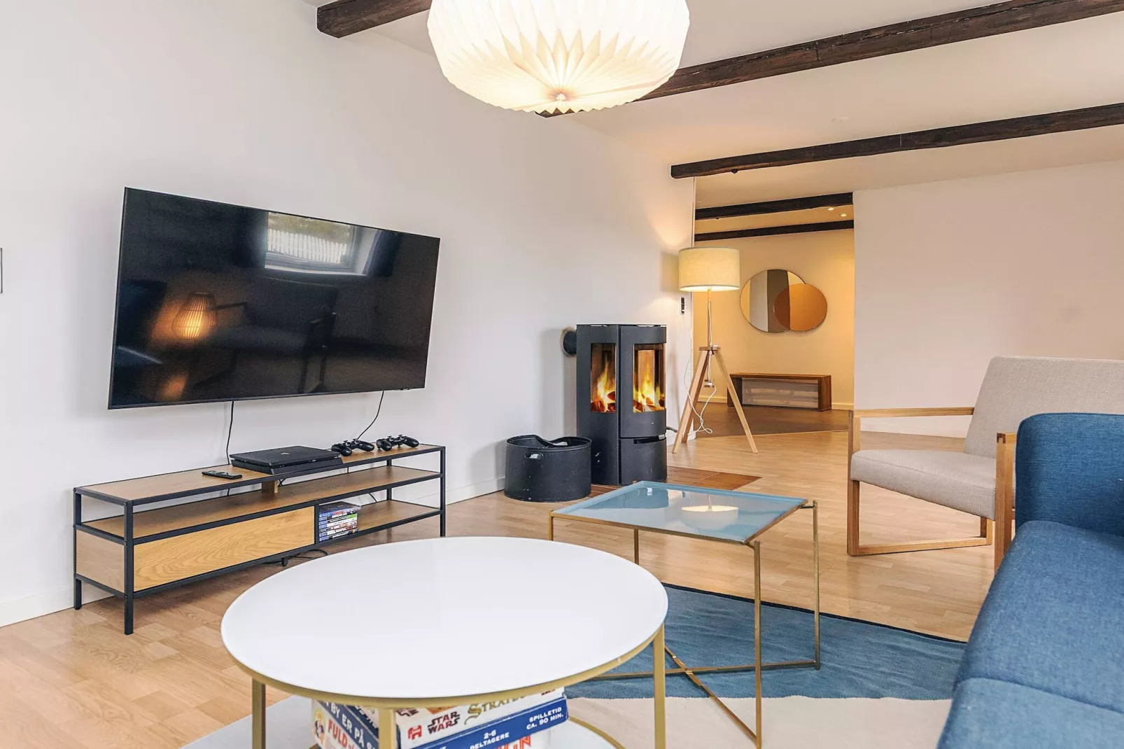 Gezellig vakantiehuis met hottub-Binnen