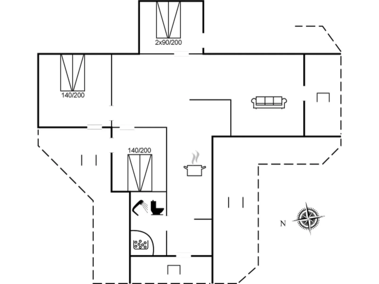 "Alfride" - 350m from the sea-Binnen
