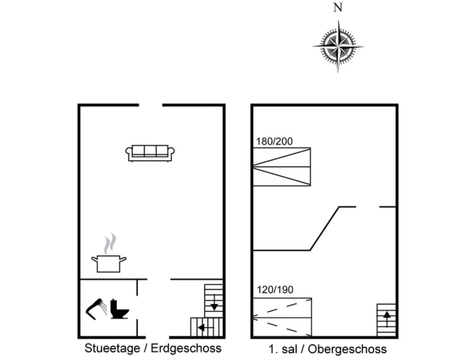 "Swarthovde" - 300m from the sea-Binnen