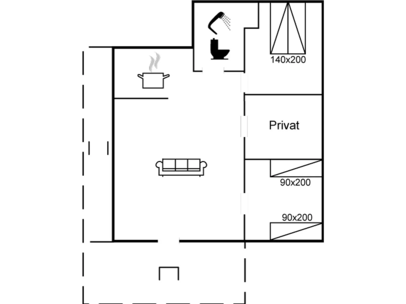 "Fiona" - 800m from the sea-Binnen