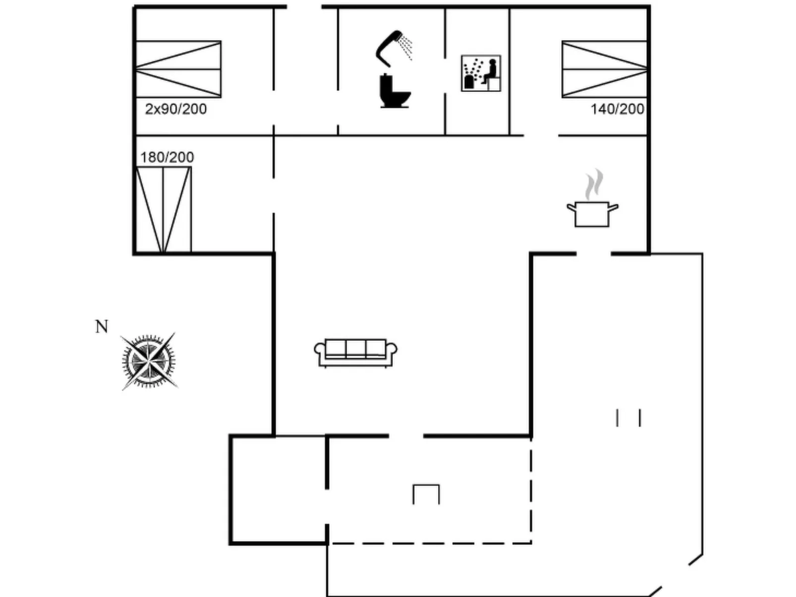 "Aletha" - 180m from the sea-Binnen