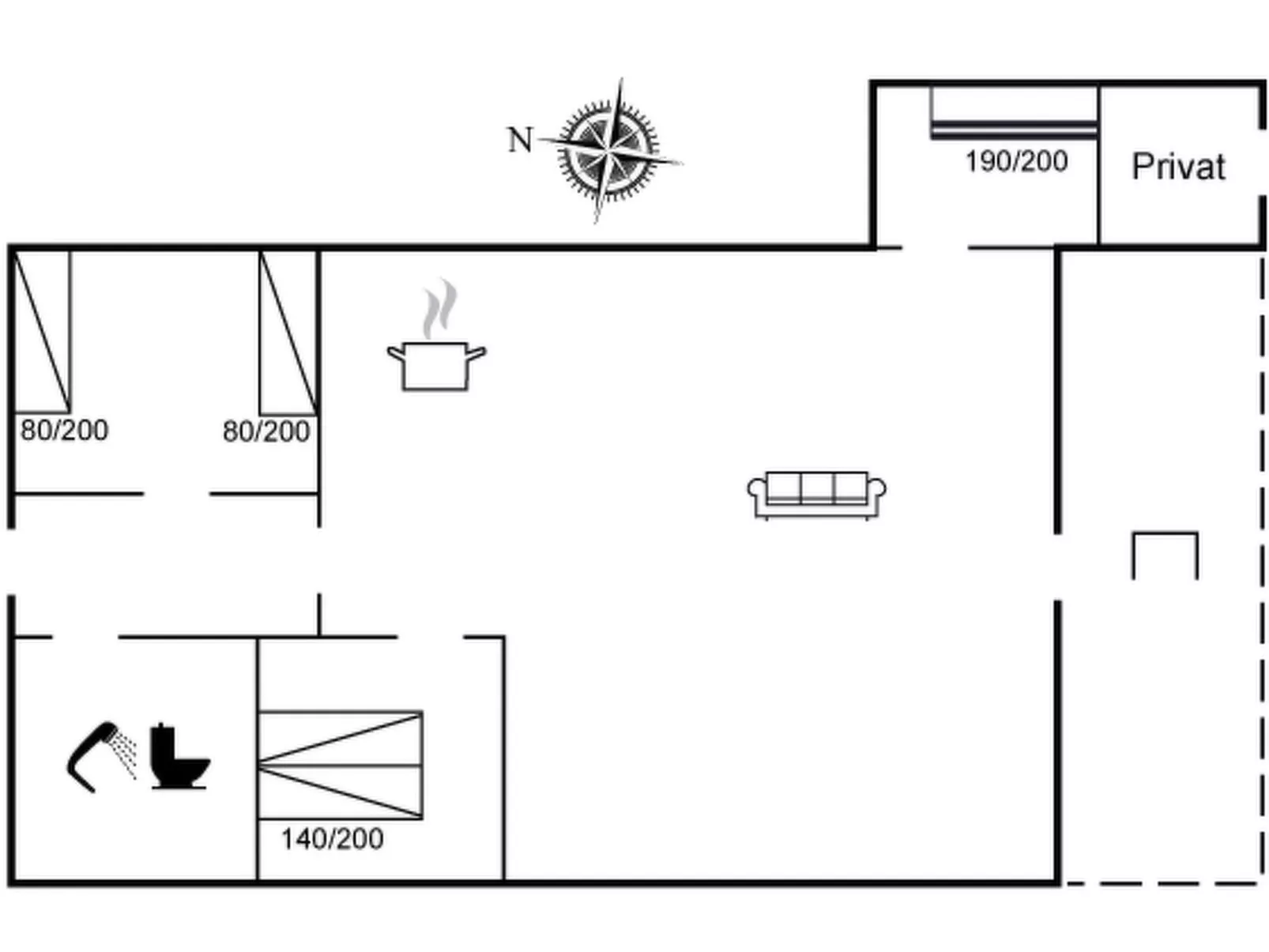 "Aki" - 30km from the sea-Binnen