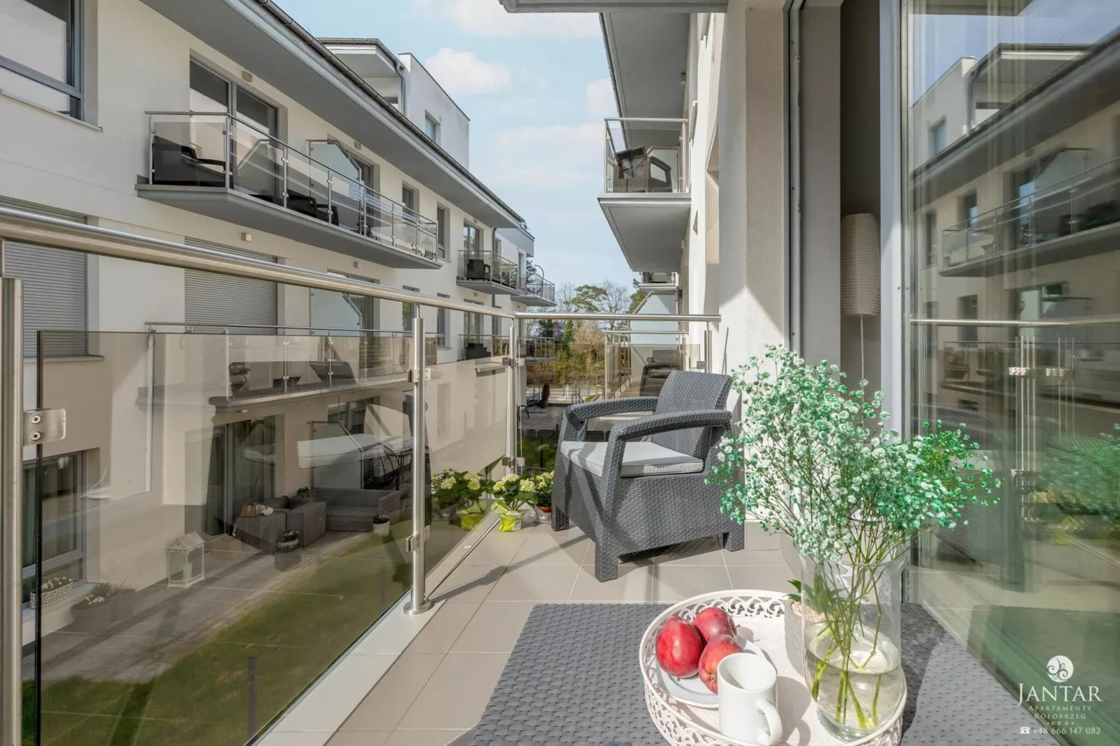 Apartament Grunwaldzka 12d/13 Pobierowo-Terrasbalkon